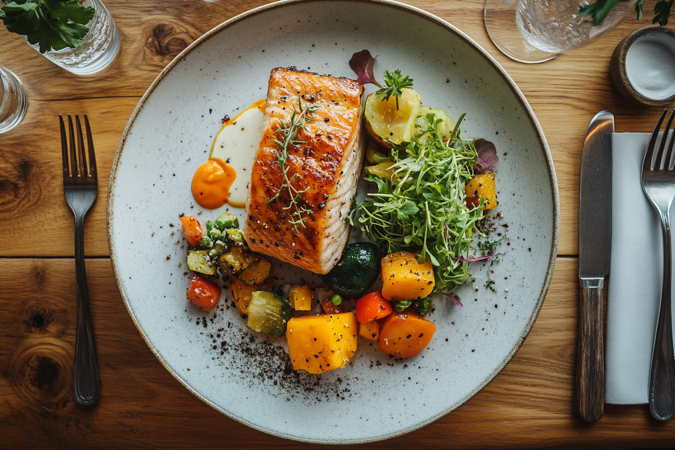 Старше подружжя готує здорову їжу разом